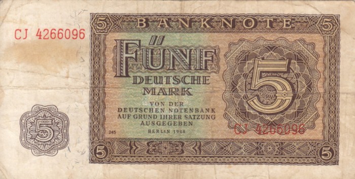 GERMANIA 5 mark 1948 VF!!!