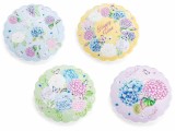 Cumpara ieftin Set 4 suporturi vase fierbinti pluta ceramica multicolora Hortensii &Oslash; 18 cm