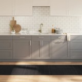 Cumpara ieftin Gossi covor dreptunghiular, negru, 70x1000 cm, bambus