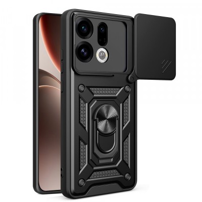 Husa pentru Oppo Find X9, Techsuit, CamShield, Neagra foto