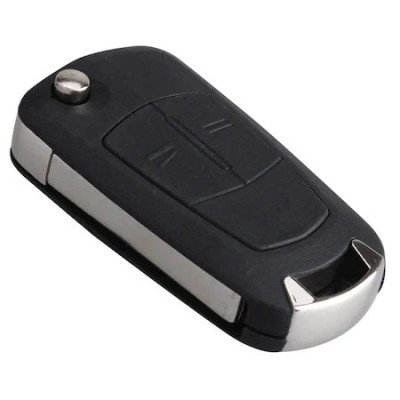 Carcasa Cheie Briceag Opel 2 butoane, negru EMALUX-127056 foto