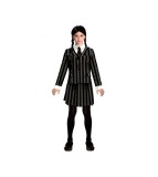 Costum carnaval Wednesday pentru copii, (9 - 10 ani) 130/140 cm