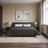 vidaXL Duvet complet pe tot parcursul anului Antracit 200 x 240 cm 42026233