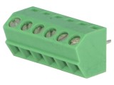 Regletă de Conexiuni PCB 55&deg; 3,5mm 6 Piste 10A