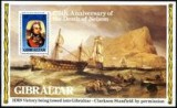 Gibraltar 1980 - Nelson bl.neuzat,pefecta stare(z), Nestampilat