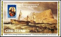Gibraltar 1980 - Nelson bl.neuzat,pefecta stare(z)