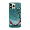Husa compatibila cu Apple iPhone 14 Pro Max model Statue of liberty, Silicon, TPU, Viceversa, Transparent, Carcasa