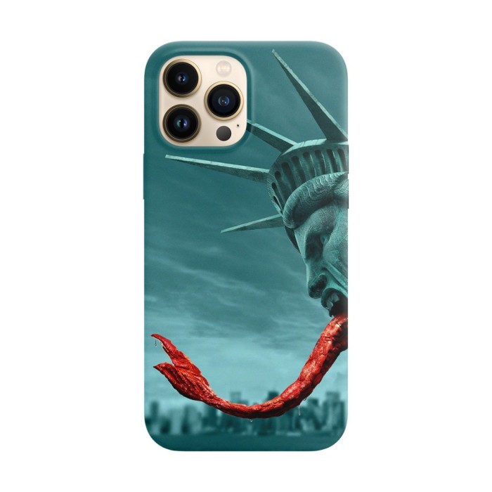Husa compatibila cu Apple iPhone 14 Plus model Statue of liberty, Silicon, TPU, Viceversa