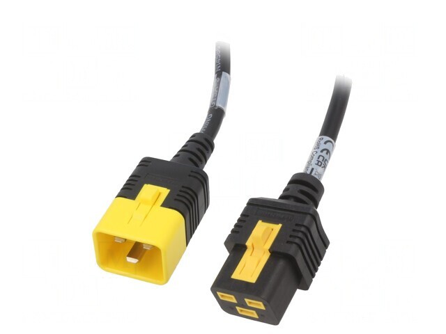 Cablu Alimentare IEC C19 Mamă la IEC C20 Tată 1m Negru