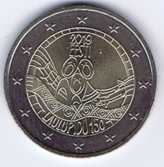 ESTONIA moneda 2 euro comemorativa 2019_festival - UNC foto