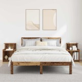 Noptieră - Set de 2 - Lemn Vechi - 40 x 35 x 60 cm - Lemn Prelucrat