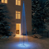 Decoratiune brad Craciun conic 752 LED-uri albastru 160x500 cm GartenMobel Dekor, vidaXL
