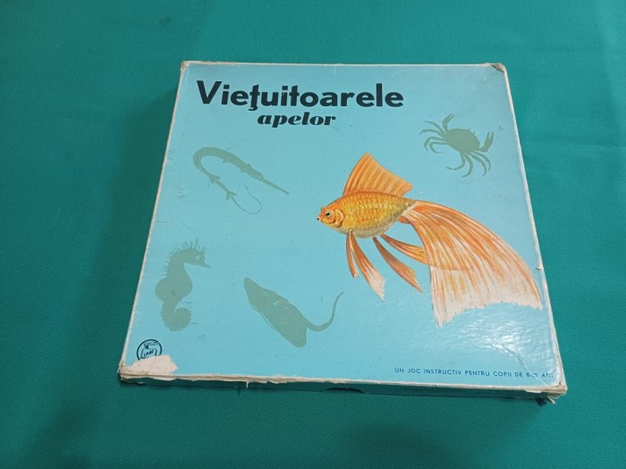 JOC VECHI ROM&Acirc;NESC* VIEȚUITOARELE APELOR * STAS 1968 *