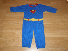 costum carnaval serbare superman pentru copii de 3-4 ani foto