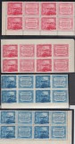 1949 LP 258 LP 258 a CONFERINTA TRANSPORTURI U.I.M. BLOCURI DE 4 TIMBRE MNH