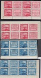 1949 LP 258 LP 258 a CONFERINTA TRANSPORTURI U.I.M. BLOCURI DE 4 TIMBRE MNH, Nestampilat