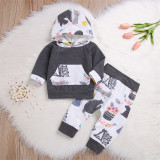 Trening gri pentru bebelusi - Bear garden (Marime Disponibila: 9-12 luni, Superbaby