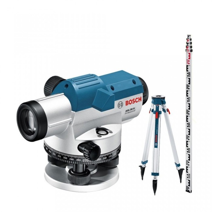 Bosch GOL 26G + BT160 + GR500 Set nivela optica, factor marire 26x, precizie 1.6 mm/30 m ProAdvanced PowerfulTools