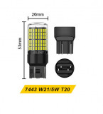 Set 2 Becuri LED Pro Canbus compatibile WY21/5W Alb Rece