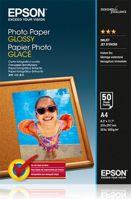 Hartie foto Epson Glossy A4 200g/mp top 50 coli Hartie foto Epson Glossy A4 200g/mp top 50 coli