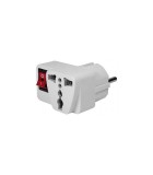 Adaptor SCHUKO CE7/7 - priza UK ANGLIA cu intrerupator, Oem