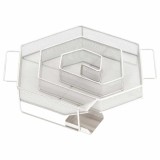 Cumpara ieftin Generator de fum rece cu 6 laturi 22,5cm otel inoxidabil rotund