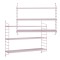 Set 2 buc raft perete Str&auml;ngn&auml;s 50x60x15cm otel lila [en.casa] HausGarden Leisure