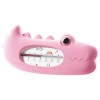 Termometru pentru Baie, Cyrax, Plutitor, Rezistent la apa, Multifunctional, Model Crocodil, 2.7x6.5x3.7 cm, Roz