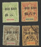 INDO-CHINA FRANCEZA , SUPRATIPAR HOI HAO 1902 / 1904 MNH / MLH, Nestampilat