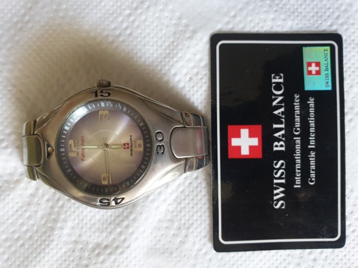 Ceas de m&acirc;nă bărbătesc Fahrenheit Swiss Balance (blue)
