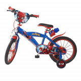Bicicleta pentru copii Huffy Spiderman, roti 14inch, Albastru