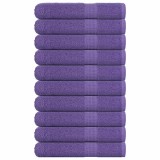 vidaXL Prosoape 10 buc Violet 100x200 cm 360 g/m&sup2; 100% bumbac