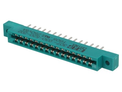 Conector de margine aurit 30 pini foto