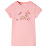 Tricou pentru copii, roz, 116 GartenMobel Dekor, vidaXL