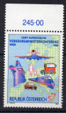 AUSTRIA 1995, Transporturi, Aviatie, Locomotiva, Vapor, serie neuzata, MNH, Nestampilat