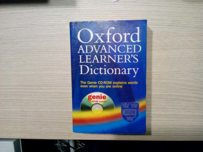 OXFORD ADVANCED LEARNER`S DICTIONARY - A. S. Hornby - 2000, 1539 p.+CD foto
