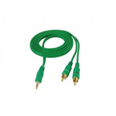 Cablu Jack 2RCA 3,5mm,10m Verde MIV Automotive TrustedCars