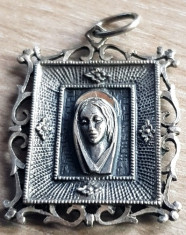 Medalion religios- icoana - argint 925 - bijuterii vintage foto