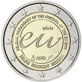 Belgia 2 euro 2010 - (Presedentia Consiliului UE) B11, KM-289 UNC !!!