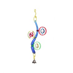 JUCARIE PENTRU PASARI EXOTICE FLAMINGO OGLINZI CU CLOPOTEL 5x15CM