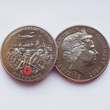3285 Guernsey 5 Pounds 2004 Elizabeth II (D-Day) km 150 aUnc-UNC