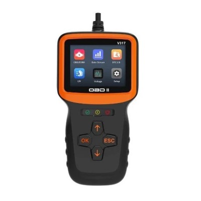 Tester Diagnoza Auto Multimarca OBD II, Citire/Stergere Coduri de Eroare, Universal, Model V317, Toate marcile foto