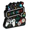 Decoratiune Gamer, Lemn, 15x1, 8x15cm, Negru, ConceptSeller