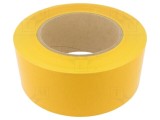 Bandă de marcare galbenă autoadezivă FATH 50m x 100mm PVC