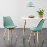 Scaune design Tori set 2 buc 81 x 49 x 57cm verde [en.casa] HausGarden Leisure, [en.casa]