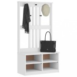 vidaXL Arborele &bdquo;SANDENS&rdquo; alb 87x40x159,5 cm lemn masiv de pin