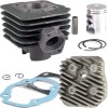 Set Motor Scuter Honda Dio 50 49cc 2T + Chiuloasa, Racire Aer - Cilindru, Piston, Segmenti, Bolt, Garnituri - Compatibil Honda, Kymco, SYM
