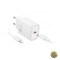 Incarcator Retea Cu Cablu Lightning HOCO N62 30W 3A 1 x USB-C Alb