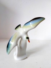 Pasare pescarus - bibelou vechi romanesc anii 70-80, 18cm
