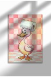 BB-6|Imprimeu pe p&acirc;nză amuzant cu tematică de baie &ndash; Poster amuzant cu animale, artă murală pentru toaletă, decor digital fantezist | A4 (21 x 29.7 cm